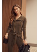 Women\'s waist-tied overalls Khaki 9990 - Online store - Boutique